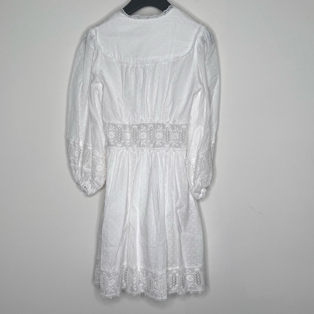 Zimmermann Iris Corset White Lace Dress Petite Small. - Picture 8 of 9